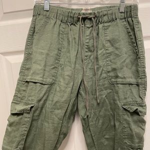 100% linen joggers